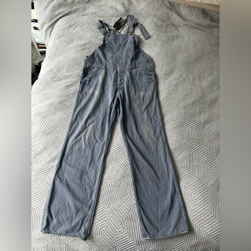 Chimala Japanese workwear hand distressed overalls Medium